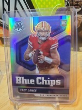 2021 MOSAIC TREY LANCE BLUE CHIPS SILVER PRIZM ROOKIE #3 SAN FRANCISCO 49ERS