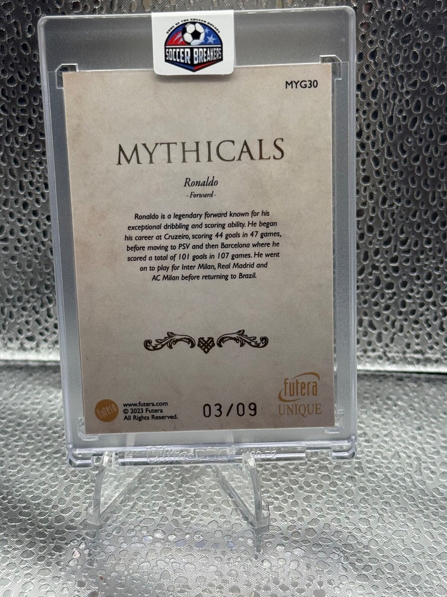 Futera Unique Mythicals Ronaldo #d 3/9 SSP Legend | eBay
