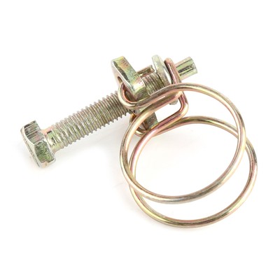 10pcs Adjustable Double Wire Hose Clamp Strong Plumbing Fastener For Pipes