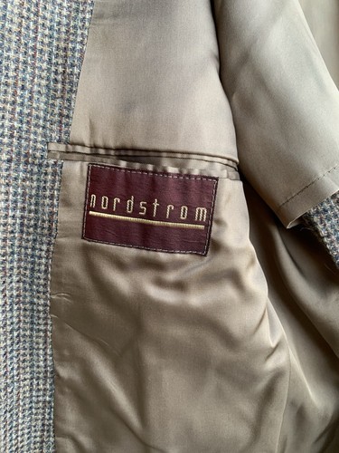 Nordstrom Harris Tweed Blazer Sport Coat Jacket VTG Wool NWOT Plaid Norm Core - Picture 7 of 8