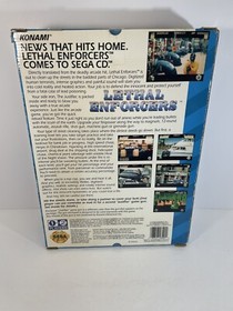 Lethal Enforcers Sega CD CIB Brand NEW Big Box Justifier Gun NEVER USED Complete