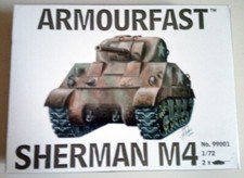 Maquette Armourfast 99001 - Char américain Sherman M4 (WWII)  1/72 - neuf