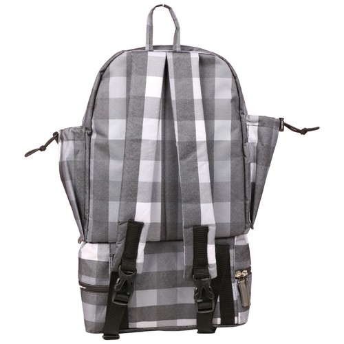 GLOBETROTTER CLEAN PLANET BACKPACK GREY CHECK - Picture 2 of 5