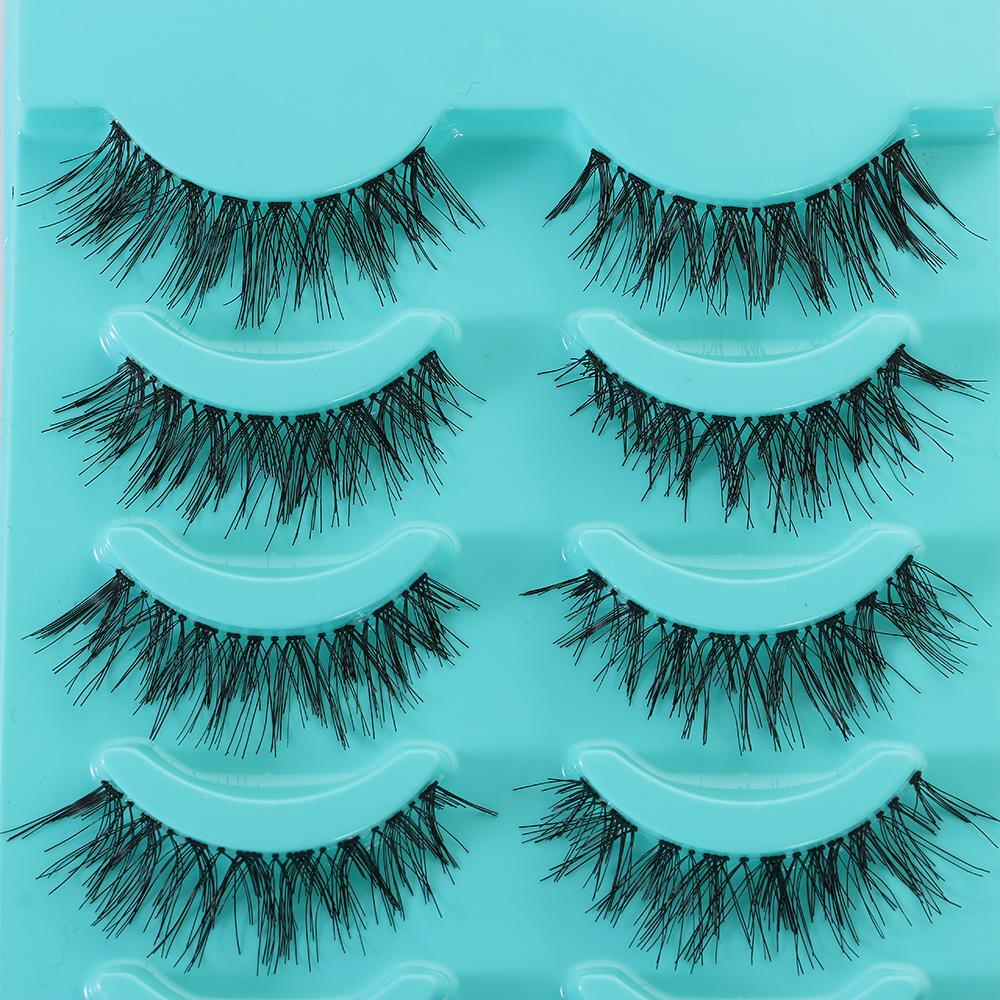 Cosmetic Long Natural Cross Black False Eyelashes Eye Lashes Extension ...