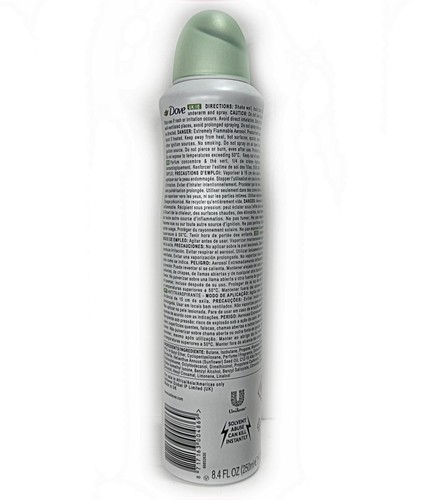 Dove Anti Perspirant Deodorant Spray Bundle 0% Alcohol 250ml=8.4oz Scented 4Pack - Picture 3 of 5