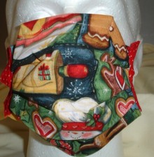 USA cotton Face mask cover handmade/w Gingerbread Snowman Fabric FASTSHIP