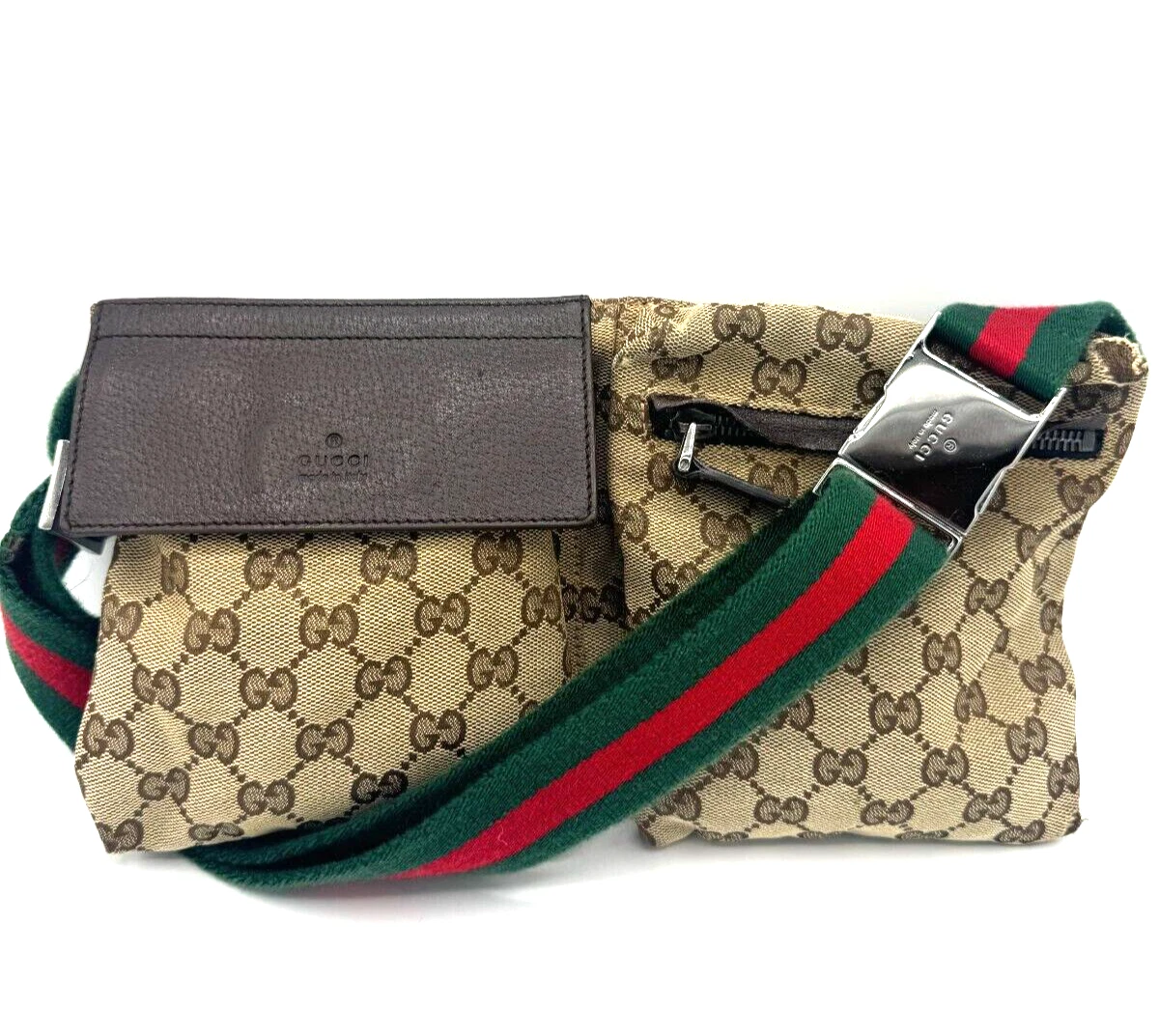 Sac bandoulière Gucci GG toile ligne sherry sac taille authentique