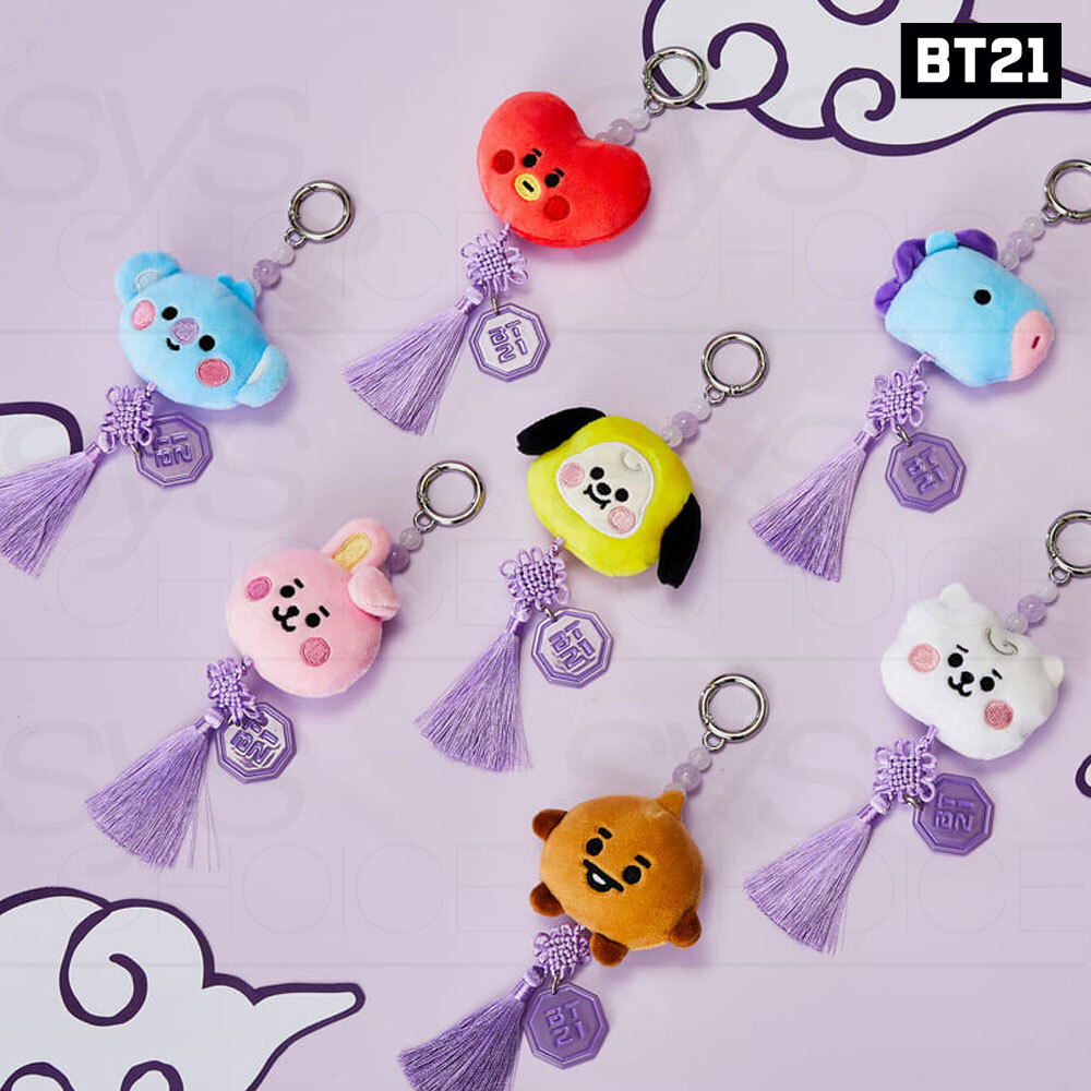 BTS キーホルダー BTS BT21 Official Goods BABY K-edition Plush Keyring + Tracking