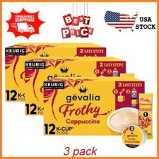 Gevalia Cappuccino K Cup Espresso Coffee Pods  Cappuccino Froth Packets
