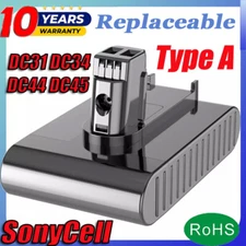 Upgraded DC31 Battery 22.2V Battery For Dyson DC34 DC35 Type A DC44 DC45 DC56