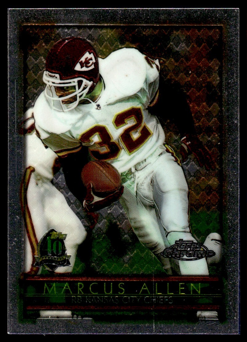 1996 Topps Chrome Football Marcus Allen Kansas City Chiefs #129 NM