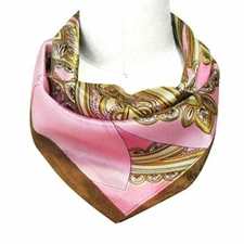 Wrapables 100% Silk Neckerchief Square Scarf, Paisley Precious
