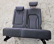 AUDI Q5 8R S-LINE BLACK LEATHER LEFT & MIDDLE PASSENGER REAR SEAT BENCH