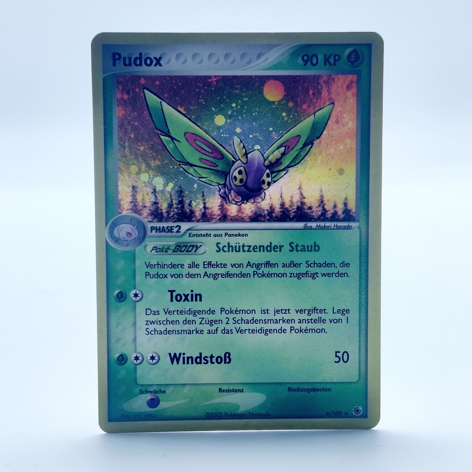 Pokemon TCG Karte - Dustox 6/109 EX Rubin & Saphir Holo Rare