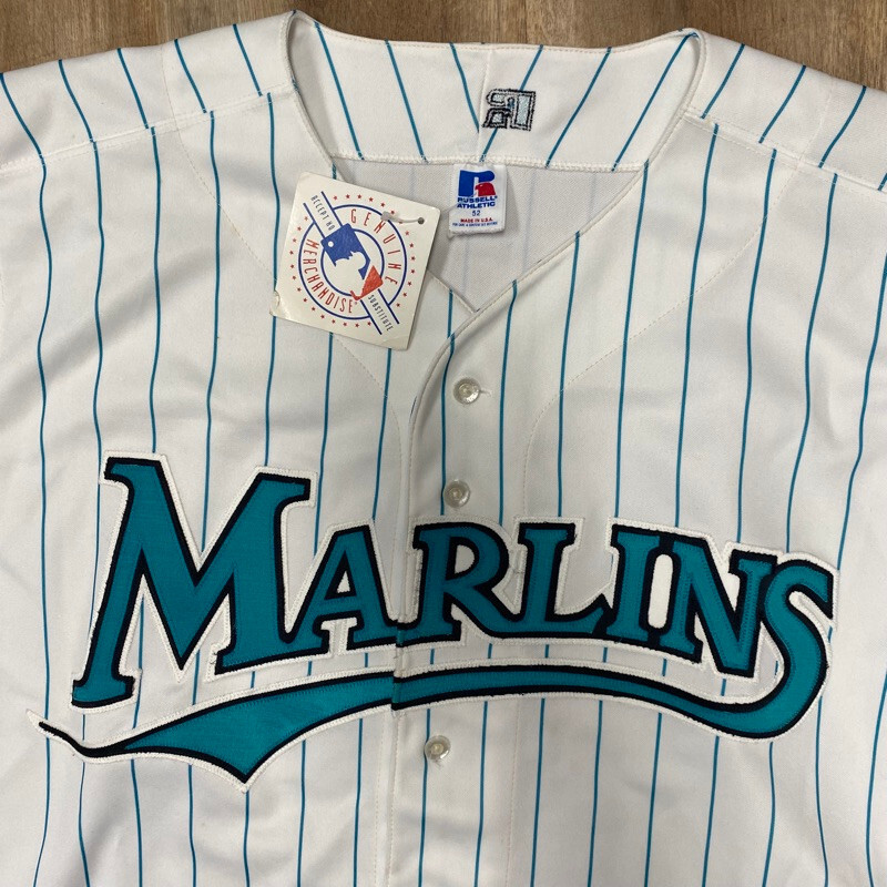 1993-97 FLORIDA MARLINS #60 AUTHENTIC RUSSELL ATHLETIC JERSEY (AWAY) L