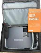 GooDee YG600 Plus 4K 1080P FHD Projector Black (Open Box)