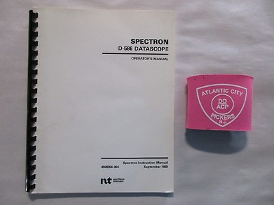 NORTHERN TELECOM SPECTRON D-586 DATASCOPE OPERATORS INSTRUCTION MANUAL 