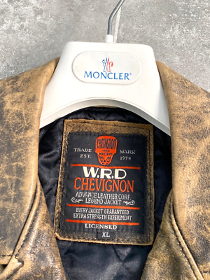 Vintage Women's WRD CHEVIGNON Racing Leather Biker Distressed