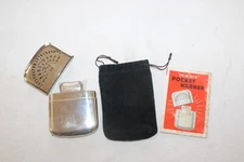 NOS Vintage Peacock Standard Pocket Hand Warmer, Japan w/Black Velvet Sleeve