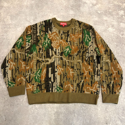 SUPREME 22AW Trebark Camo Sweater ニット