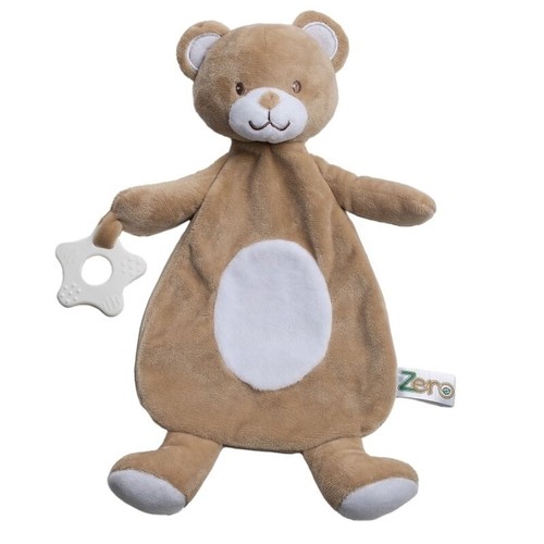 NEW Baby Boys Girls Teething Ring Teddy Bunny Elephant Tags Comforter Blanket - Picture 5 of 8
