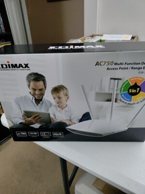 Edimax AC750 Multi Function Dual Band, 5 In 1 Wi-Fi Router Extender See Specs!!!