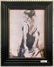 "LITTLE BLACK DRESS VI” by Daniels * Original Medium * Mixed Media Art On CANVAS