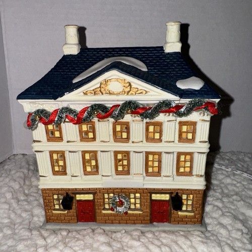 Noma Dickensville Collectibles Porzellan beleuchtete Bibliothek Vintage 1996 - Bild 14 von 18