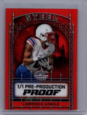 Lawrence Arnold 2024 Leaf Football 1/1 Pre Production Proof