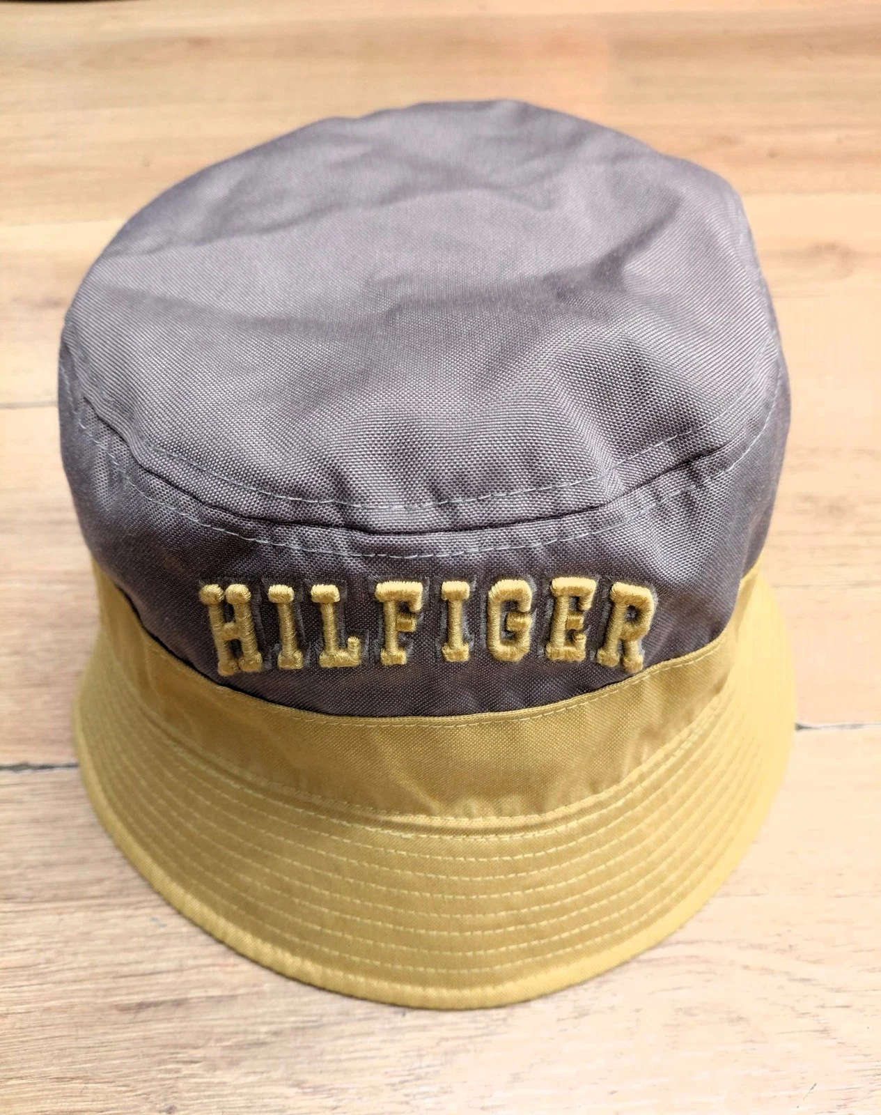 Tommy Hilfiger Bucket Hat Reversible Sun Hat Black & Mustard Yellow - Unisex