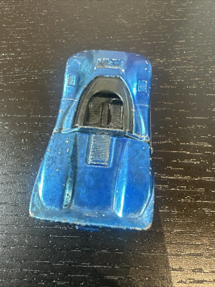 Vintage 1968 Hot Wheels McLaren M6A Redline Aqua Blue - Image 3 of 4