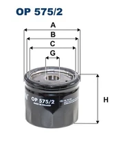 For FILTRON OP 575/2 OIL FILTER