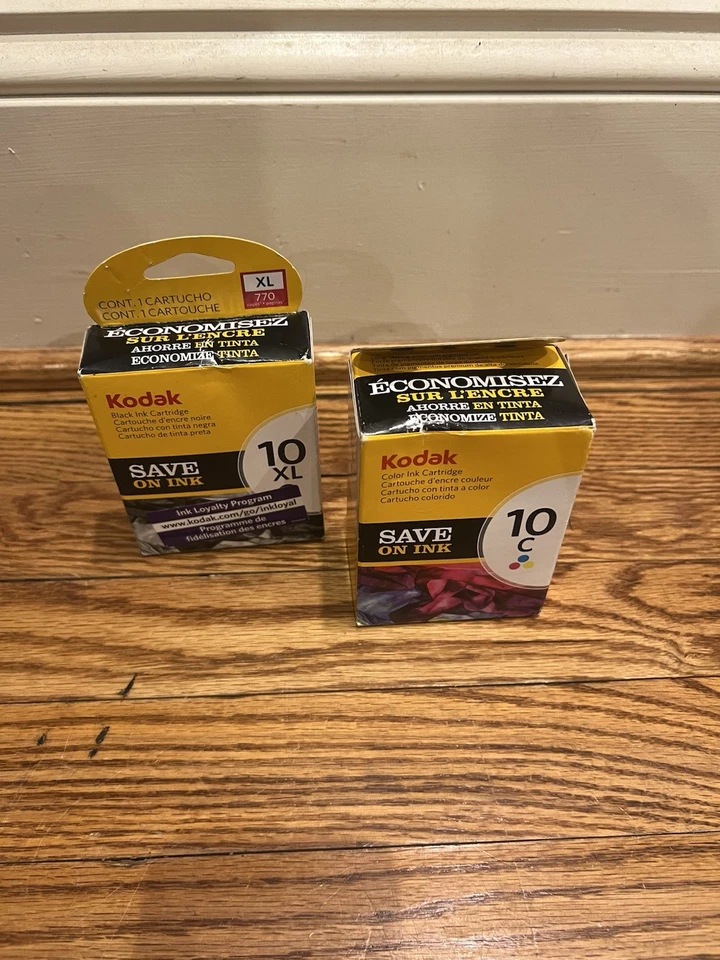 Kodak 10C Colour Ink & Kodak 10XL Black Cartridge New & Sealed - 420 & 770 Pages - Image 2 of 4