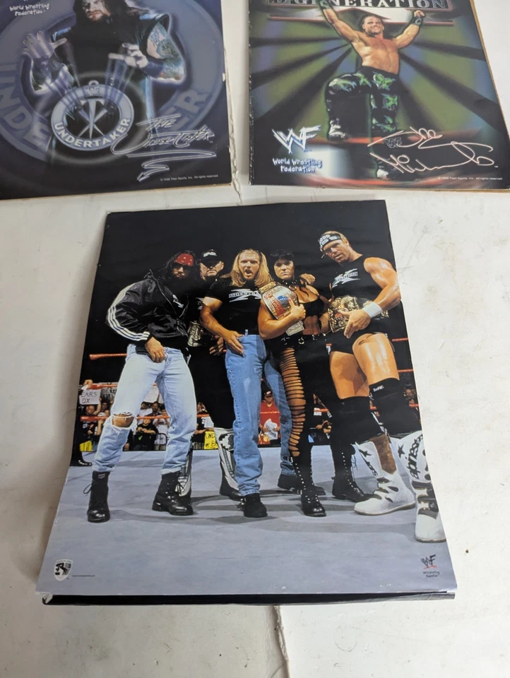 Lote De 3 Fotos Póster 8x10 De Colección WWF DX 1998 - Undertaker, Shawn Michaels  Foto 2 de 4
