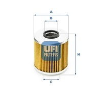UFI ÖLfilter 25.541.00 Filtereinsatz FüR E36 E30 BMW E34 3Er Touring 5Er Compact