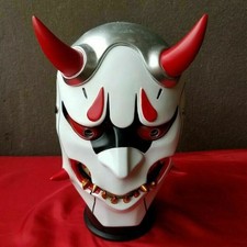 Japanese Hannya Devil Demon Oni Samurai Prajna Mask Full Face Mask Cosplay Prop
