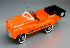 VINTAGE MURRAY CHAMPION 287 CONSTRUCTION DUMP TRUCK ORANGE PEDDLE CAR METAL