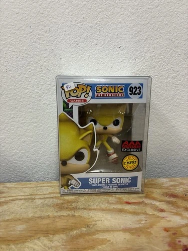 Funko Pop! Sonic the Hedgehog Super Sonic AAA Anime (Exclusive) #923 CHASE