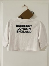 NWT Burberry London England Unisex Boy s Girl s Long Sleeve White Shirt 6M