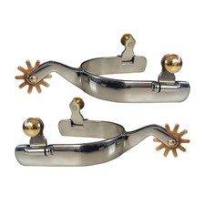 2x Horse Riding Horse Boots Western Cowboy Stainless Steel with Copper for