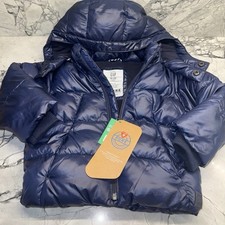 Baby Gap 18-24 Months Hooded Primaloft Warm Winter Coat Lined NEW Navy Blue
