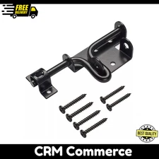 Heavy Duty Slide Bolt Gate Latch with Padlock Hole, Sliding Bolt Gate Lock for O