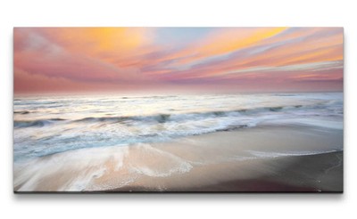120x60cm Leinwandbild Meer Horizont Harmonie Natur Stille Ruhe Kunstvoll