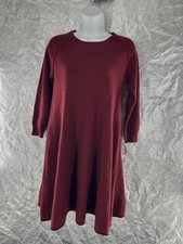 Maternal America Womens Small Burgundy 100% Cashmere Dress