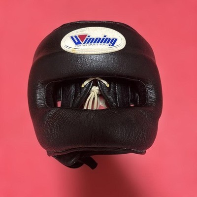 Winning ボクシングヘッドギア Mサイズ FG-5000 Winning Boxing Head gear FG-5000 Black M size Full Face type Used