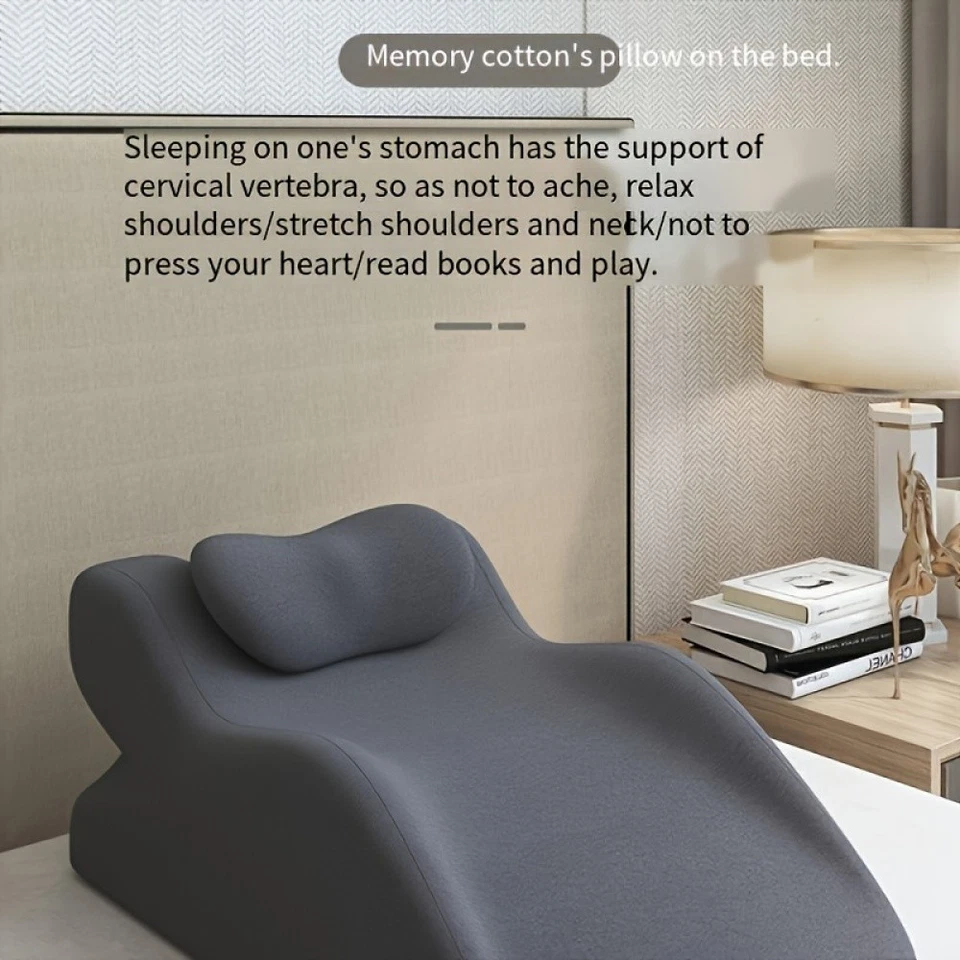 Soporte ergonómico de postura espinal y almohada de cama multifuncional Foto 4 de 4