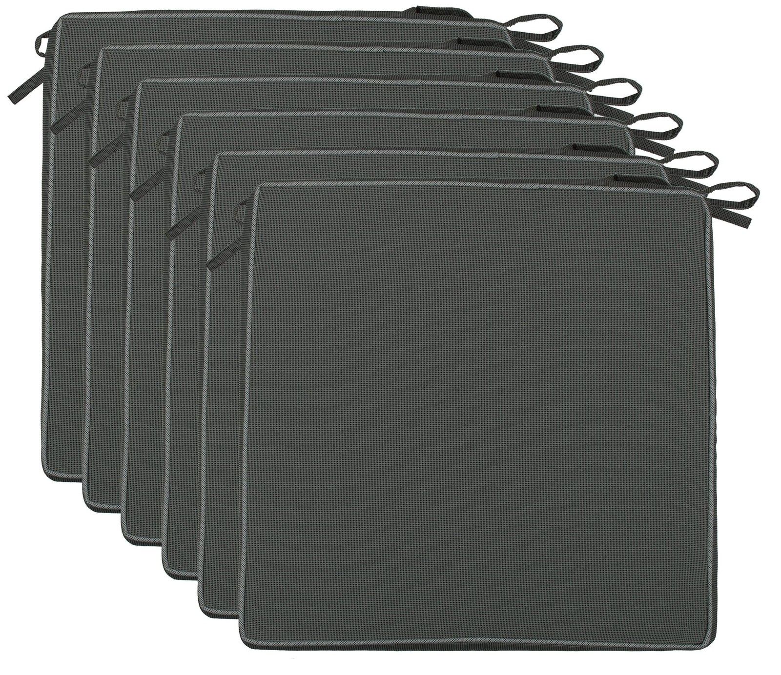 Brandsseller Set da 6 Cuscini per Sedia 40x40x4 cm – Idrorepellenti e (O4g)