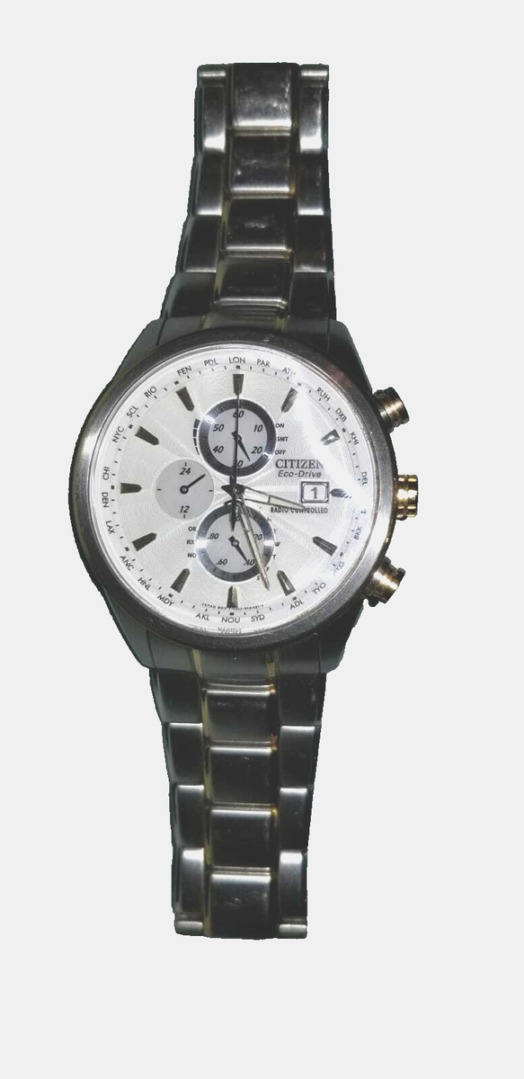 CITIZEN EcoDrive radio controlled World Chronograph AT8010-58B
