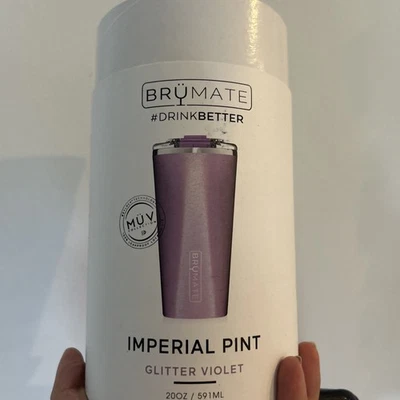 STAINLESS Brumate NIB Brumate Imperial Pint MUV collection 20 oz glitter violet