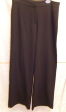 Vintage Nanette Lepore Pants - size 10 - black stretch polyester, wide legs